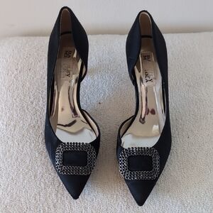 Black Bally Women's Shoes with Embellished Buckle